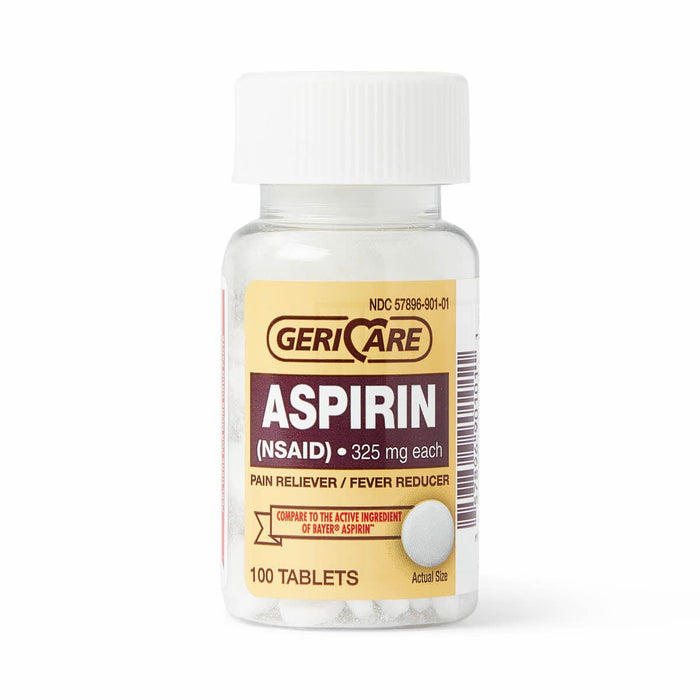 GeriCare Aspirina Tabletas 325mg 100Ct