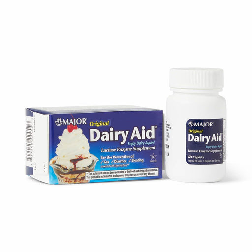 Major Lactase Dairy Digestive Aid Caplets 3,000FCC 60Ct