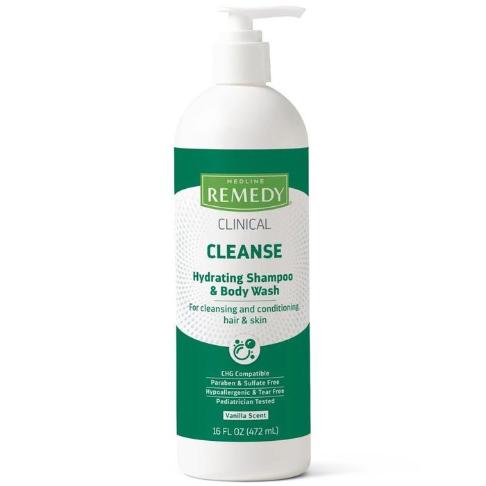 Medline Remedy Clinical Champú Hidratante Gel de Baño 16oz 1Ct 