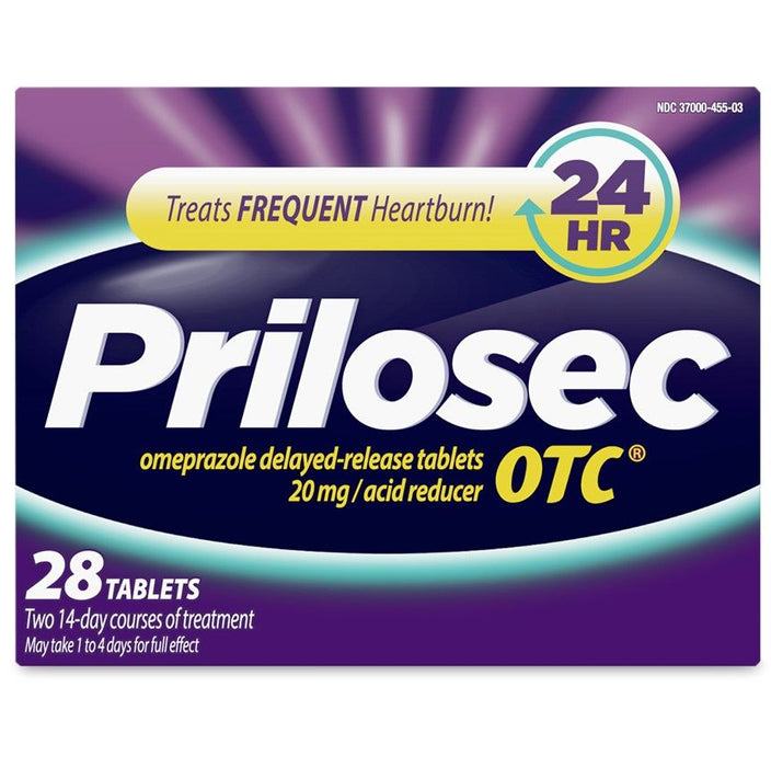 Prilosec OTC Omeprazole Delayed Release Acid Reducer 20mg 28Ct