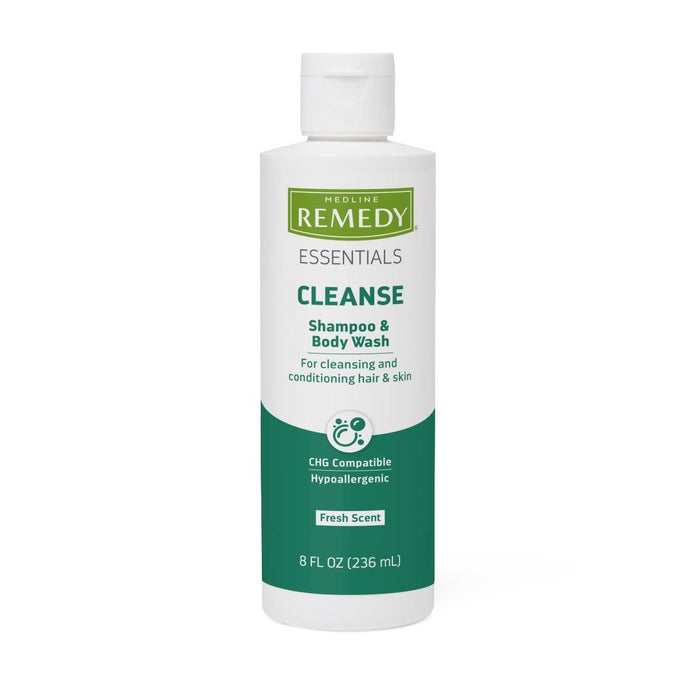 Medline Remedy Essentials Champú y gel de baño perfumado 8 oz 1 unidad 