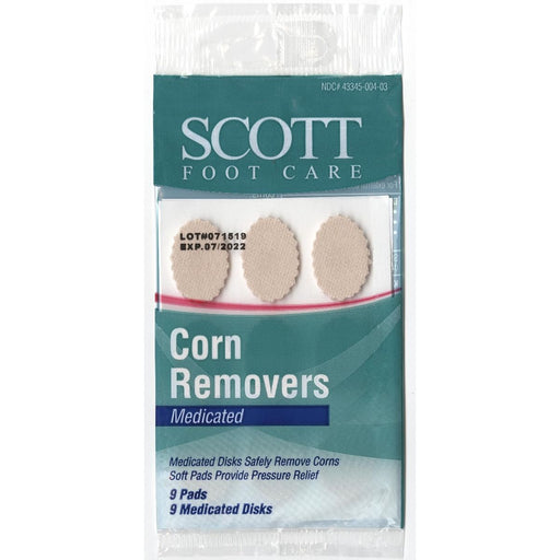 Removedores de callos medicados Scott Foot Care, 9 unidades 