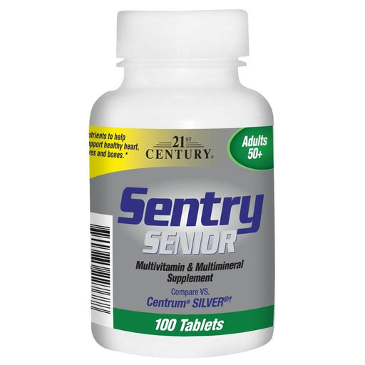 Tableta mineral multivitamínica para personas mayores 21st Century Sentry, 100 unidades