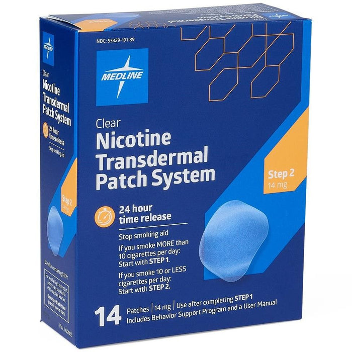 Medline PASO 1 Parche de nicotina de 21 mg 14 unidades