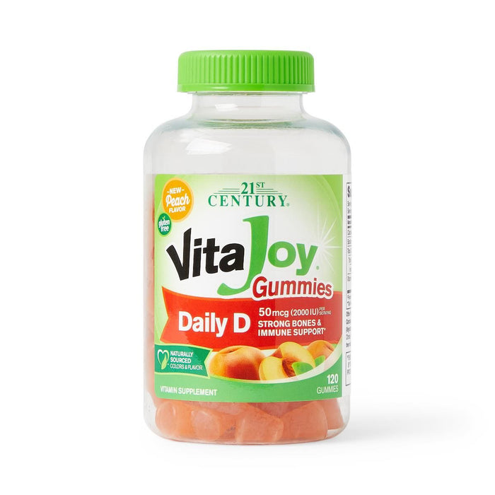 21st Century Vitamin D-3 Tablet 2,000 IU per Serving Gummy 120Ct