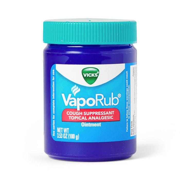 Vicks VapoRub Original Cough Suppressant Topical Analgesic Ointment, 3.53 oz.