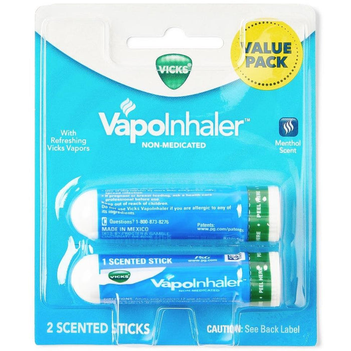 Vicks VapoInhaler Inhalador nasal no medicinal, aroma a mentol