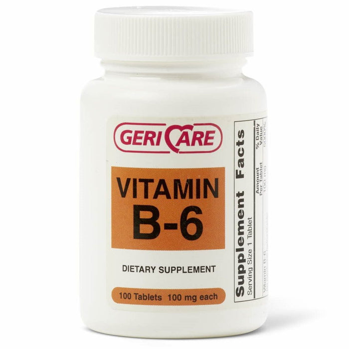 GeriCare Vitamin B-6 Tablet 100mg 100Ct